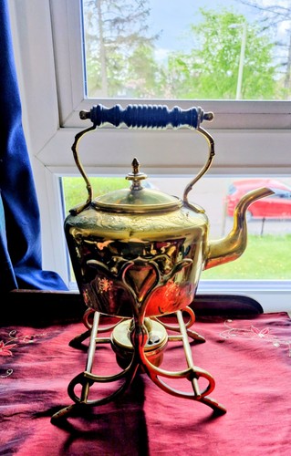Antique victorian brass spirit - victorian,