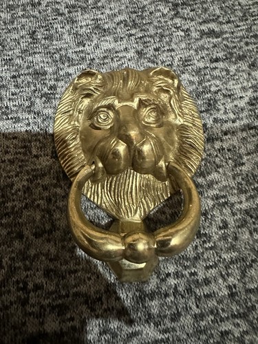 Vintage brass lions - brass, head