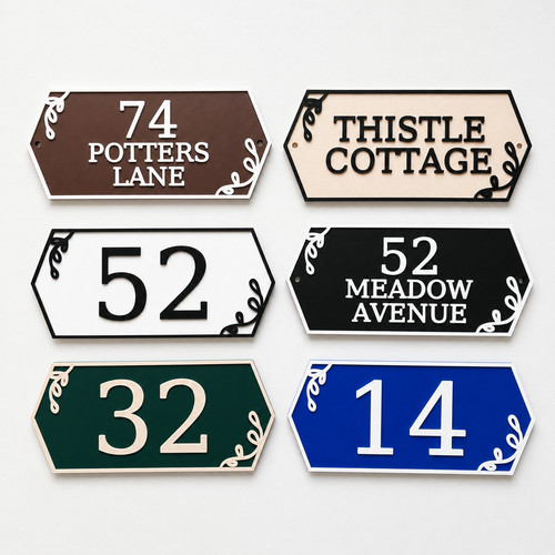 Personalised house name number - personalised,