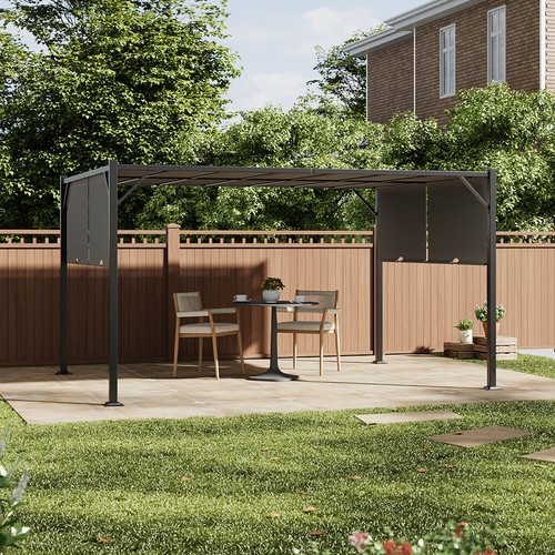 Metal garden pergola - metal, with