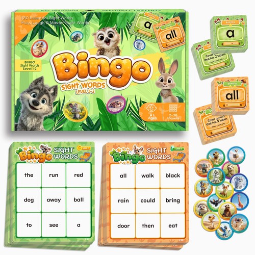 Sight word bingo - game, level