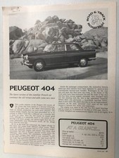 PeugeotArt56 Article Road Test 1965 Peugeot 404 June 1965 3 page