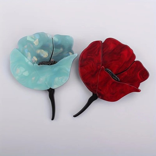 Women fashion acrylic rose - acrylic,