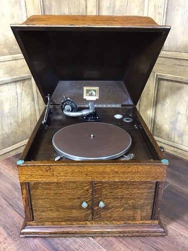 Vintage hmv wooden table - vintage, top