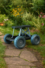 Garden Stool Trolley Tool Tray