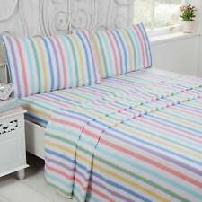 Candy Stripe Flannelette Sheet