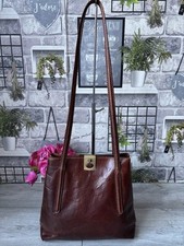 THE BRIDGE medium bag chestnut leather shoulder bag nice condition