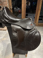 15.5"  Kent & Masters Pony Jump Saddle Brown