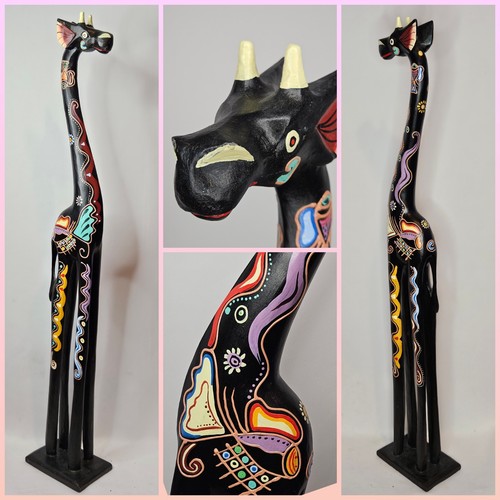 Hand painted carved wooden - 39",