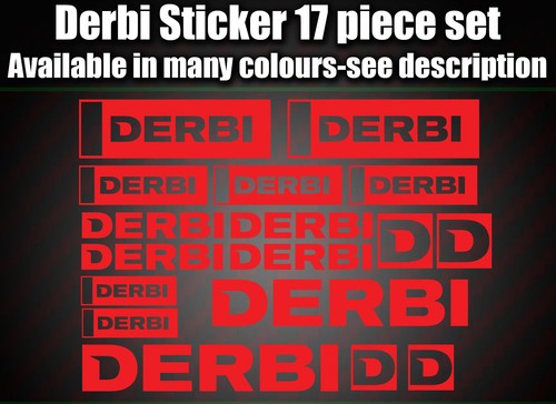 Derbi stickers decal - derbi, set