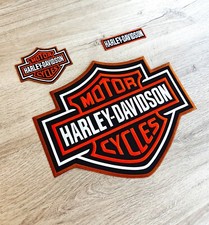 PACK Patch HARLEY Davidson motorcycles XXL Bar and Shield écusson thermocollant
