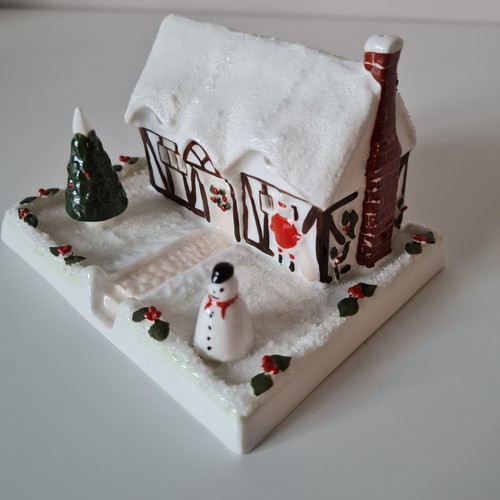 Coalport christmas cottage - "christmas, cottage"