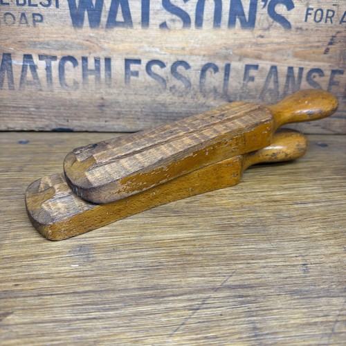 Vintage wooden boot - wooden,