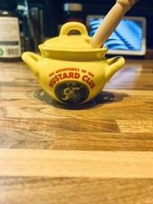 Colmans Vintage Mustard Pot with Wooden Spoon