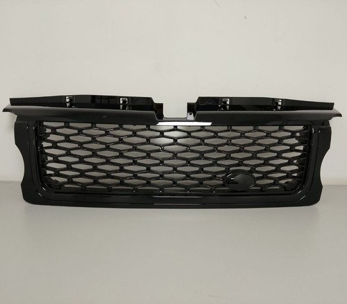 Gloss black front grille - black, to