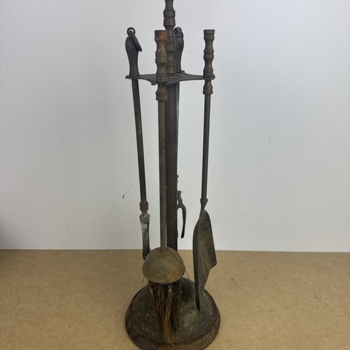 Vintage brass fireplace - vintage,