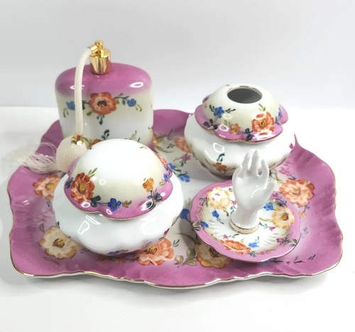 Antique limoges china vanity - antique,
