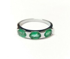 925 Sterling Silver Emerald