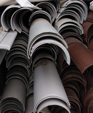 CLEARANCE - Grey Round Gutter