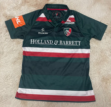 Leicester Tigers 2017-2018 Rugby Union Home Shirt Kukri, Size M
