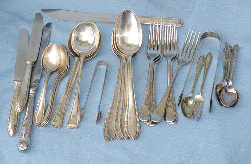 Job lot epns silver plate - job,
