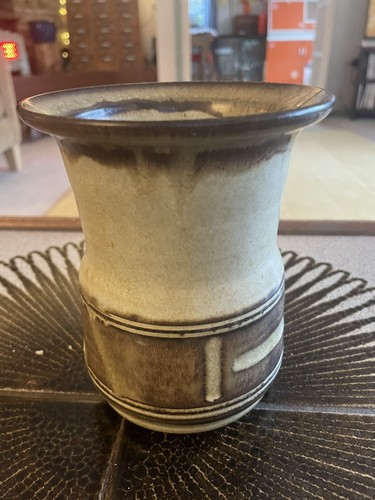 Mill pottery vase mid century - mill,