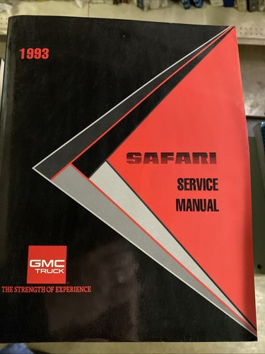 1993 safari service manual - manual, gmc