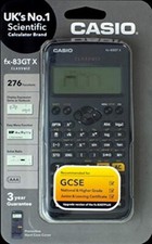 Casio FX-83 GTX Scientific Calculator 276 Functions - BLACK Junior/Leaving Cert