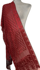 PHILIP TREACY RED SILK VELVET