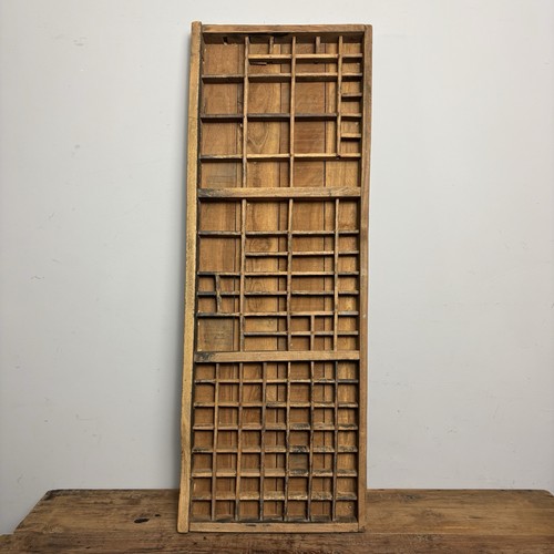 Vintage wooden printers tray - vintage,