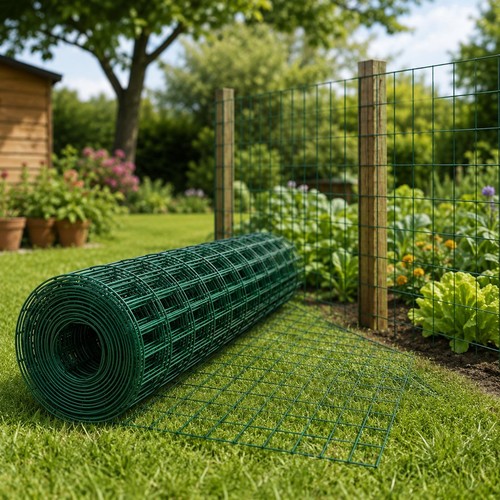 Green pvc coated steel - green, garden