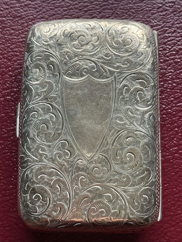Victorian silver cigarette - victorian,