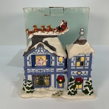 Partylite Tealight House The Night Before Christmas Music Box Christmas Decor