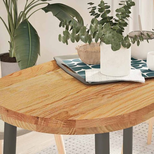 Oval solid oak - solid, table