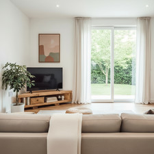 Corner Solid Wood Tv Unit / Solid Wood / Rustic