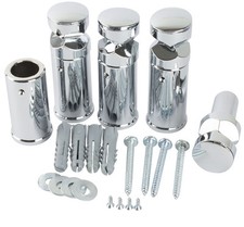 Replacement Towel Rail Radiator Brackets New Heated Wall Fixing Mounting Chrome 