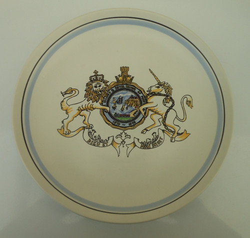 Poole pottery plate the island - pottery,