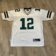 Reebok Green Bay Packers Jersey - Rodgers #12 - Men’s Size 48 - White