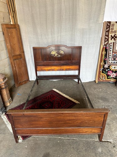 Antique mahogany double - antique,
