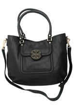 Tory Burch Black Grain Leather