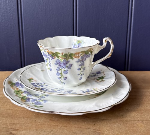 Vintage bone china trio - china,