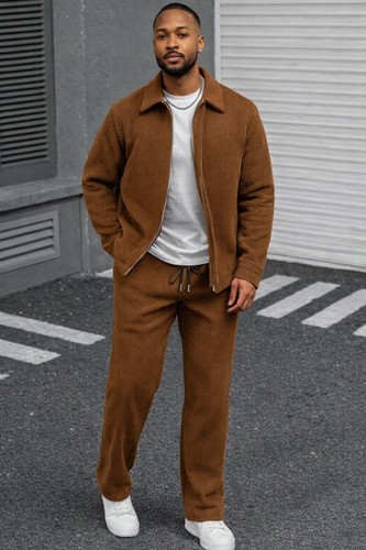 Men corduroy piece suit - corduroy,