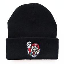 Anime Super Mario Knitted Hat Boys Student Knit Cap Cartoon Girl Warm Beanie Hat