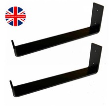 LADDER BRACKETS Heavy Duty BRITISH MADE & Fixing Screws Mild Steel 50 x 5mm ZB