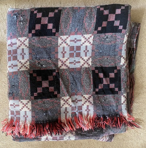 Vintage welsh woven wool - welsh,