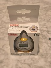 Nuby Penguin Baby Bath Thermometer - Digital Thermometer with Easy to Read Scree