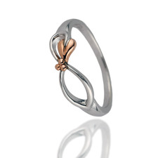 Clogau Silver Ring Size N Tree of Life Eternal Loop Welsh Rose Gold XXSMR