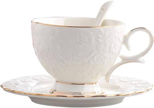 Vintage bone china tea cups - bone,