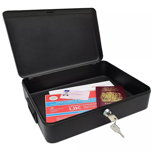 Security lock box fireproof - a4,