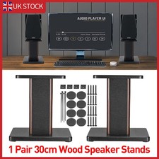 1 Pair Wood Grain Speaker